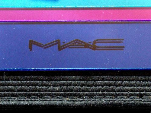 MAC MAKEUP BLACK MAGNETIC HAND CLUTCH * REFLECTIVE FRONT * 8 INCH BY 3 1/2 INCH - Picture 5 of 5