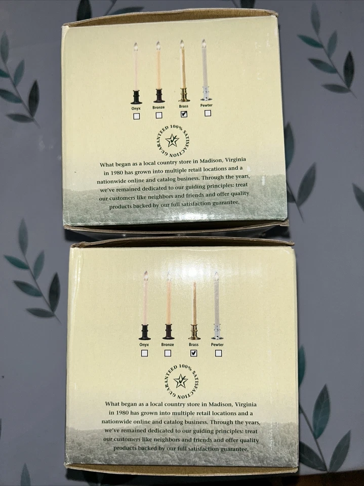 Vela Ventana Ajustable con Temporizador y Mando a Distancia, Juego de 8 - Latón Foto 2 de 3