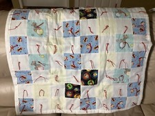 Handmade Baby Quilt Hand Tied Animal Patchwork