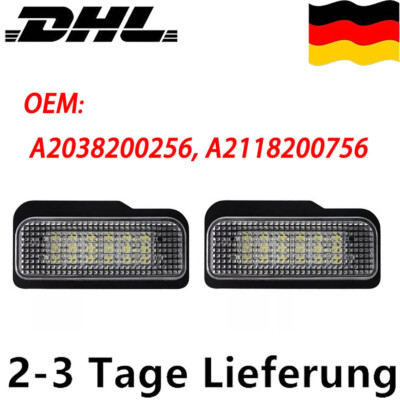 Für Mercedes E-Klasse W211 S211 ab.2002-2008 LED Kennzeichenbeleuchtung passend