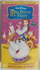 Mrs Potts Party Disney Beauty And The Beast VHS Video Tape Promo