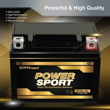 ExpertPower Motorcycle Battery - 12V 20Ah 18AH 12AH 10Ah 9AH 7AH 5AH 4AH