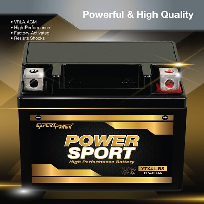 ExpertPower Motorcycle Battery - 12V 20Ah 18AH 12AH 10Ah 9AH 7AH 5AH 4AH