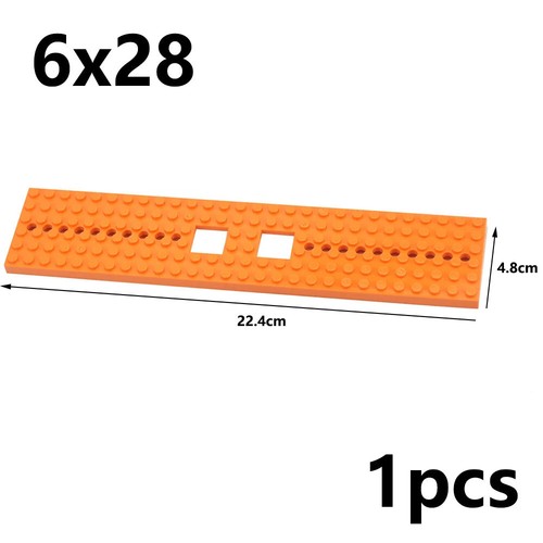 Placa base de puntos de bloques de construcción 92339 placa base de tren 6x28 6x24 para juego de kit LEGO - Imagen 21 de 22