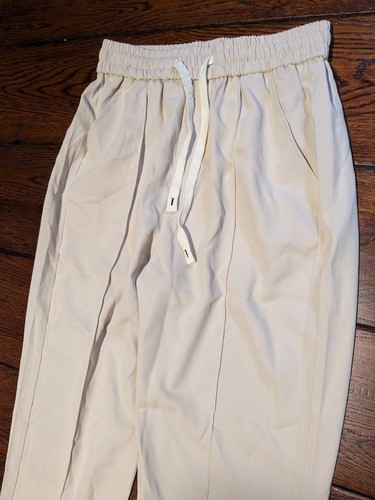 NWT Aelfric Eden Women's Elastic Waist Drawstring Stretch Pants Size M - Apricot - Picture 3 of 11