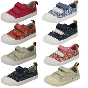 clarks girls canvas