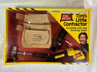 RARE Tim Allen Signature Stuff Tim's Little Contractor Kit New 1996