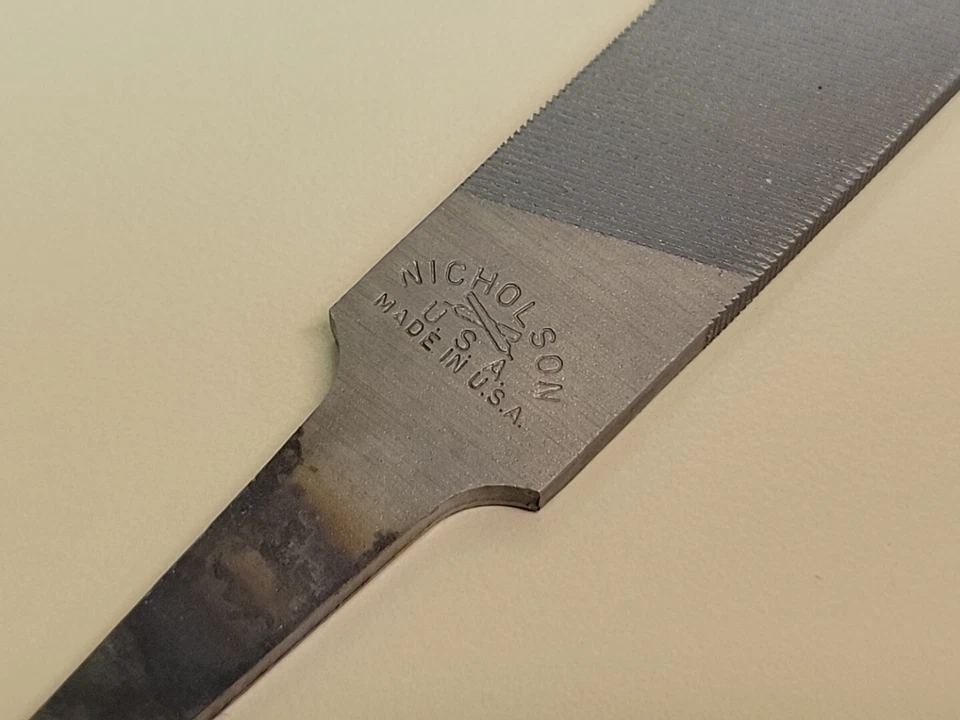Moinho de arquivo plano Nicholson 6" Bastard 08354 21825 fabricado nos EUA - Imagem 2 de 4