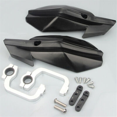 Universal White Handguard Protector X2 For MX & ATV - Compact Deflector Shield