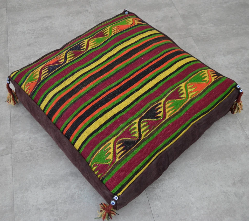 Sitting Pillow, Living Room Decor, Floor Cushion,  Pouf, Ottoman 27″ x 27″ x 6″  - Image 4 of 4