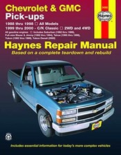 NEW PRINTED BOOK 1988-98 Chevy/GMC Pick-up, 99-00 C/K Classic Repair Manual 4269