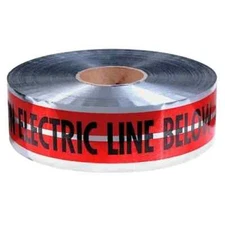 Empire 'Caution Electric Line Below' MAGNATEC Detectable Magnetic Tape 6"x 1000'