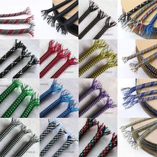 12MM Wide Soft Braided Expandable Sleeving PP Cotton Yarn+PET Cable Wire Sheath