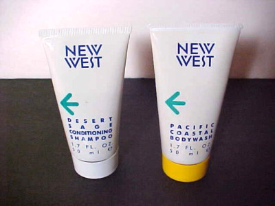 Lot (2) Aramis New West Condition Shampoo 1.7 oz + Coastal Bodywash 1.7 oz RARE