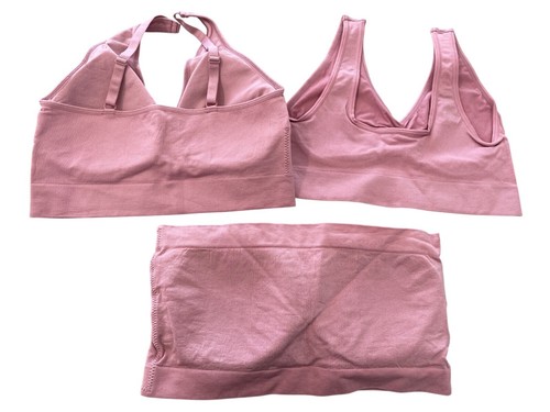 Rhonda Shear 3 Pack Best of Ahh Bra Size XL Seamless Stretch Dusty Rose Lounge - Picture 3 of 10