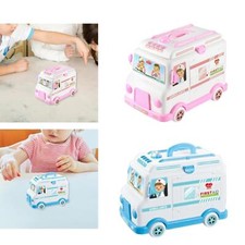 Ambulance Truck Doctor Kits for Kids Pretend Play Interactive Portable