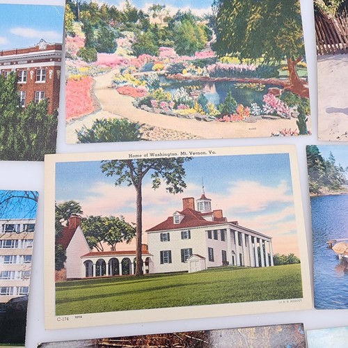 Vintage Postkarte Lot 32 Karten, ausklappbar, Niagarafälle, NC, MI, VA, NYS die leersten - Bild 8 von 24