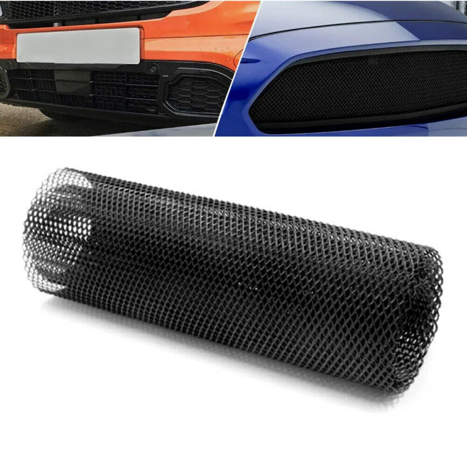 1PC 40"x13" Mesh Grill Cover Car Bumper Fender Hood Vent Grille Aluminum Alloy Foto 2 de 4