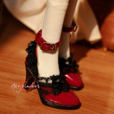 1/3SD10/13 BJD Doll Shoes Buckle High Heels Lace Deco Stilettos Multi-colors AOD