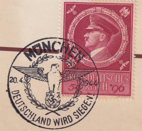 Lot Stamp Germany WWII 3rd Reich Hitler Soldiers Brown Derby Labor Munich U - Picture 5 of 7