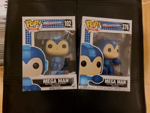 Funko MEGA MAN #376 POP! Jumping Mega Man VAULTED + #102 Megaman