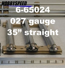 LIONEL 027 LONG 35" STRAIGHT TRAIN TRACK 3 rail tubular steel inch 6-65024 NEW