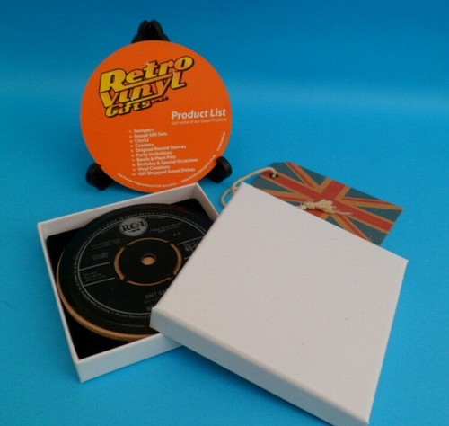 Pop / Hard Rock DRINKS COASTERS - Upcycled SINGLES Original Vinyl Record List 1 - Picture 570 of 993