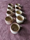 Set Of 9 Vintage Frankoma 4c Cups