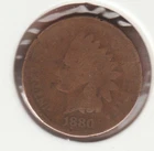 US Rare Old West 1880 Indian Head Penny Coin American Collection Shield Cent USA
