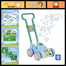 Bubble Lawn Mower Toy for Toddlers - Bubble Blowing Machine with Sound, Music, I