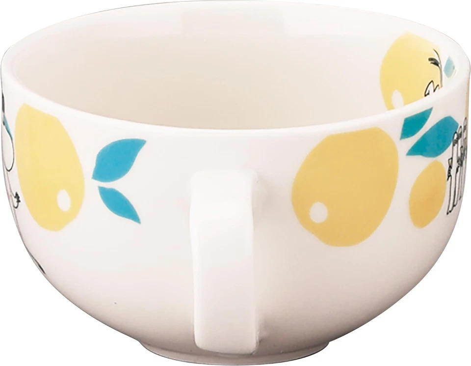 Taza sopa Yamakasyoten MOOMIN amarilla 400 ml Japón limitada NUEVA 2025 Foto 3 de 4