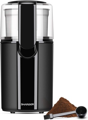 SHARDOR Coffee Grinder Electric, Bean CG618B, Black 