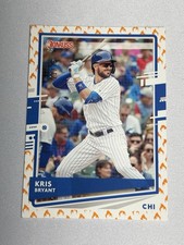2020 Panini Donruss Kris Bryant On Fire Parallel /75 #180 Cubs