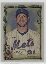 2023 Topps Allen & Ginter Hot Box Silver Portrait Max Scherzer #55 9e1