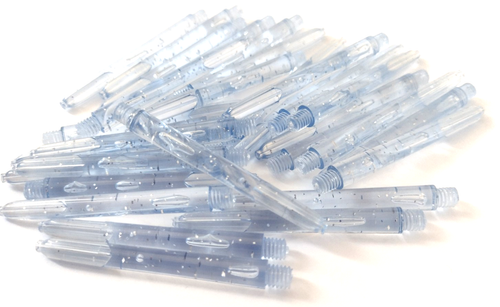 Darts Stems Dart Shafts Polycarbonate Clear Glimmer 10 sets / 30 pcs Pack 47mm - Picture 14 of 14