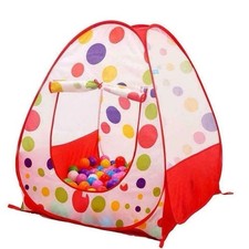 Image of Kids Pop Up Play Tent Indoor Outdoor Playhouse Star Moon Portable Foldable Toy