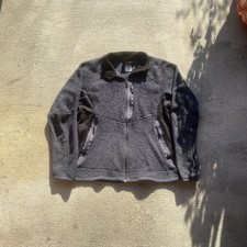 Vintage Patagonia Mens Medium Gray Fleece Jacket Made in USA