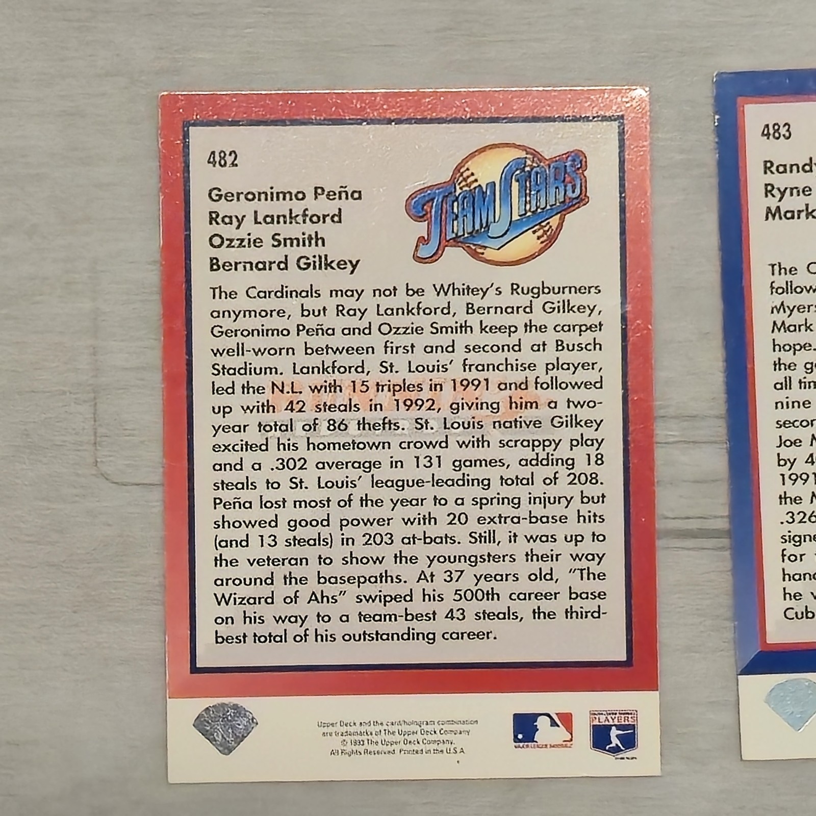 ​93 Upper Deck Team Stars Lot image 6