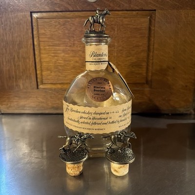 Blanton s Bourbon Bottle Unrinsed Three Total Stoppers B T N 11-4-22 Store Pick