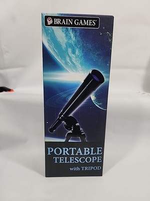 New Brain Games Telescope With Tripod 15x Magnification Durable Construction New