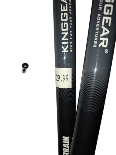 KingGear All-Terrain Trekking Poles - Cork Grip Hiking Walking Sticks Adjustable - Picture 6 of 7