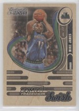 2006-07 Topps Trademark Moves Trademark Swish Wood 30/75 Mike James #TSW-6 8d2