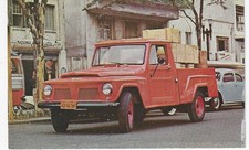 QSL  1964 Brazil Jeep Willy Pickup truck    radio card