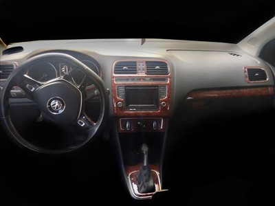 Wood Look Dash Trim Kit  Volkswagen Polo 2014-2019 Panel Trim Coating