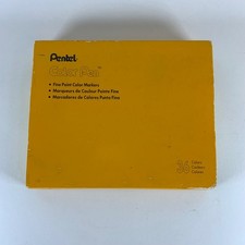 Vintage Pentel Color Pen Fine Point Color Markers Set 36 Colors S360-36 Taiwan