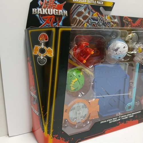 Bakugan Battle 5 Pack Special Attack Trox Dragonoid Butterclaw Flame 🔥 King NEW - Picture 2 of 10