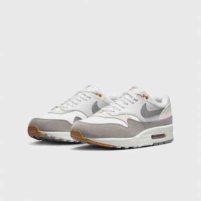 Nike Air Max 1 Light Iron Ore Nubuck Grey Layered Upper Men New 