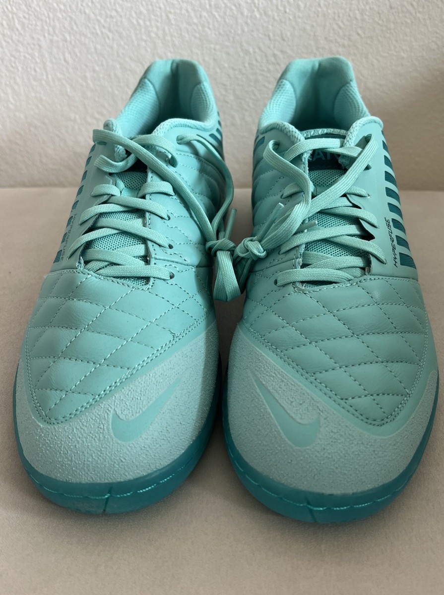 Nike Lunargato II Gato IndoorSoccerCleatsGreen Frost-White MenSz 9