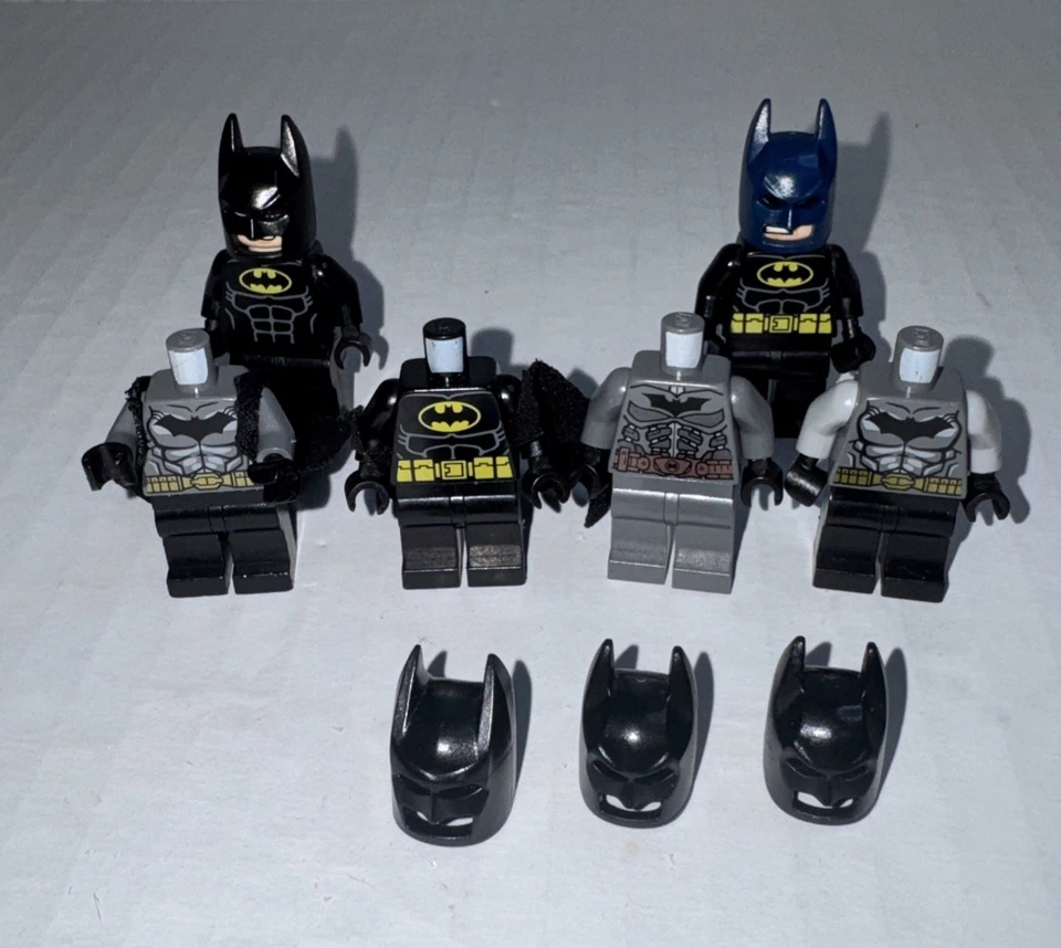 LEGO DC Lote de Minifiguras Batman Mini Figura Con Máscara Y Capa Superhéroe Lote 6 Foto 2 de 4