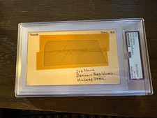 Sydney Syd Howe Detroit Red Wings HOF signed autograph Hockey 3x5 index card PSA